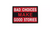 "BAD CHOICES MAKE GOOD STORIES" PVC MORALE PATCH - RED