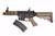 ELITE FORCE M4/M16 CQCX MLOK RAIL AEG AIRSOFT RIFLE W/ BUILT-IN EYE TRACER - BLACK / TAN