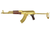 E&L AKMS 24K GOLD PLATED AEG 10 YEAR ANNIVERSARY LIMITED EDITION AIRSOFT RIFLE - GOLD