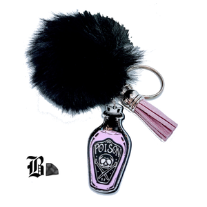 Perfect Potion Acrylic Keychain with Fur and Tassel Charm – view 6