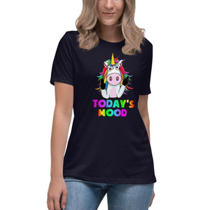 Express yourself with a touch of playful rebellion in the Today's Mood Unicorn T-Shirt by Brat Style. This isn't your average unicorn tee; it's a statement piece for those days when you're feeling a little less than magical. Perfect for adding a dash of irreverent humor to your wardrobe, this shirt lets you communicate your current state of mind without saying a word.