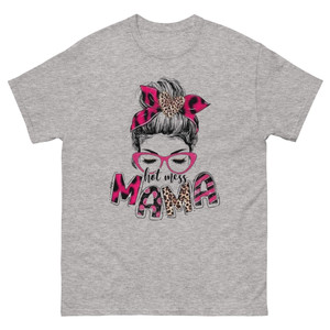 HOT MESS MAMA Messy Bun Graphic Tee Unisex classic tee