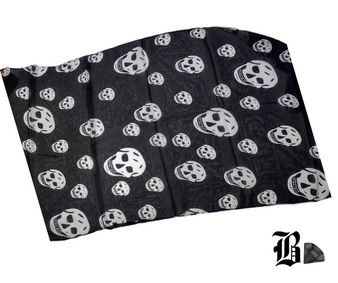 Black and white skull Scarf