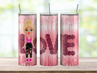 Stay hydrated in style with our Glitter Drip Love Girl Pink Sparkle 20oz Skinny Tumbler. This isn't just a drink container; it's a statement piece that adds a touch of sparkle to your everyday routine. Whether you're heading to the office, hitting the gym, or simply running errands, this tumbler keeps your beverages at the perfect temperature while showcasing your personality.