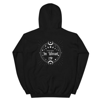 Express your spiritual identity with comfort and style in our "I'm Not Weird, I'm Wiccan" unisex hoodie. This hoodie isn't just a piece of clothing; it's a statement of self-acceptance and a celebration of your connection to the Wiccan path. Perfect for everyday wear, rituals, or gatherings, this hoodie lets you embrace your beliefs with confidence and pride. Express your spiritual identity with comfort and style in our "I'm Not Weird, I'm Wiccan" unisex hoodie. This hoodie isn't just a piece of clothing; it's a statement of self-acceptance and a celebration of your connection to the Wiccan path. Perfect for everyday wear, rituals, or gatherings, this hoodie lets you embrace your beliefs with confidence and pride.