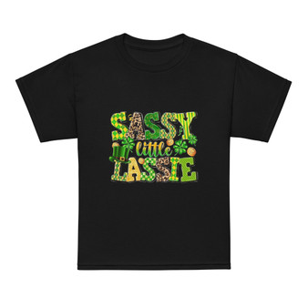 This vibrant tee features a playful "Sassy Little Lassie" graphic, adding a touch of personality to their St. Patrick's Day outfit. It's the perfect way to express their Irish pride while looking adorable. Whether they're attending a parade, enjoying a family gathering, or simply playing with friends, this t-shirt will make them feel festive and confident.