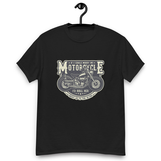Declare your unwavering devotion to two-wheeled freedom with the "If I Could Marry My Motorcycle" Unisex Classic Tee. This premium quality t-shirt isn't just clothing; it's a statement, a testament to the open road and the thrill of the ride. Crafted for both men and women, this classic tee offers unparalleled comfort and style, making it the perfect addition to any rider's wardrobe. Declare your unwavering devotion to two-wheeled freedom with the "If I Could Marry My Motorcycle" Unisex Classic Tee. This premium quality t-shirt isn't just clothing; it's a statement, a testament to the open road and the thrill of the ride. Crafted for both men and women, this classic tee offers unparalleled comfort and style, making it the perfect addition to any rider's wardrobe.
