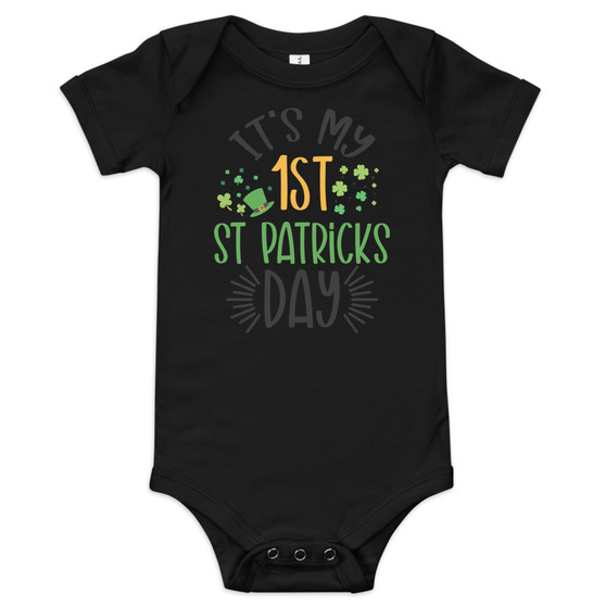 Make this St. Patrick's Day extra special for your little one with this adorable and comfortable one piece. Don't miss out – add this festive bodysuit to your cart today and dress your baby in the spirit of the holiday!