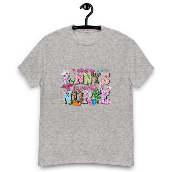 This "Bunnies Favorite Nurse" tee is more than just a shirt; it's a symbol of appreciation and a celebration of the dedication of nurses everywhere. It's also a great conversation starter, and a fun way to express your personality. Show your support this Easter - order yours today!