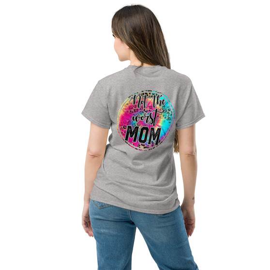 Juggling work, family, and everything in between? This "Not the Worst Mom" Unisex Classic Tee lets you embrace the beautiful chaos of motherhood with a touch of humor and style. Crafted for ultimate comfort and durability, this tee is your go-to for those busy days when you need a reminder that you're doing amazing. It's the perfect blend of comfort and style, making it ideal for running errands, weekend adventures, or simply relaxing at home.