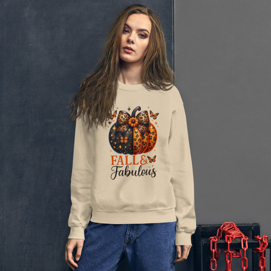 “Celebrate the season in comfort and style with this cheerful fall pullover.”