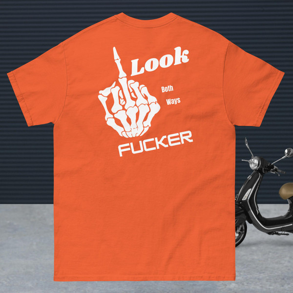 Make a statement without saying a word. The Look Both Ways Message T from Brat Style is more than just a tee; it's a conversation starter, a subtle reminder, and a timeless piece that effortlessly elevates your casual style. Crafted from premium, breathable cotton, this unisex classic tee offers unparalleled comfort and durability, making it perfect for everyday wear.