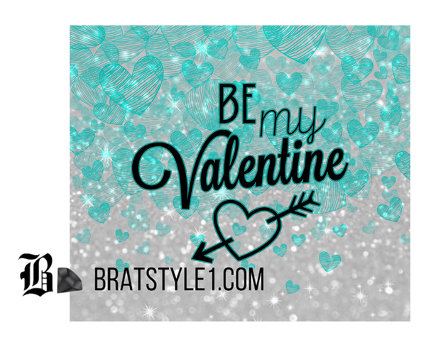 Be My Valentine Glitter-Style Tumbler – 20 oz Stainless Steel – view 8