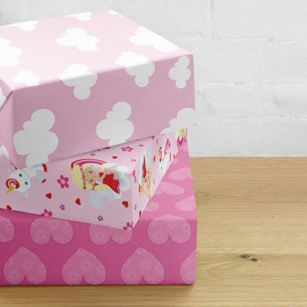 Wrap your gifts in style with these premium Pink cloud and rainbow wrapping paper sheets! Get three high-quality, matte-finished sheets and add a touch of elegance to birthdays, anniversaries, and other celebrations.