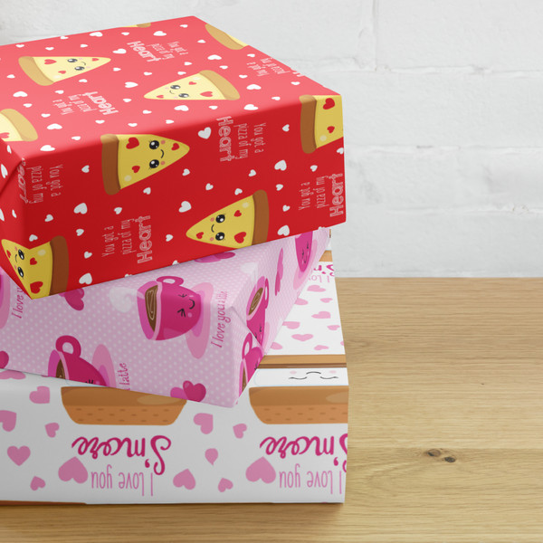 Wrap your gifts in style with these premium wrapping paper sheets! Food Love design Wrapping paper sheets. Get three high-quality, matte-finished sheets and add a touch of elegance to birthdays, anniversaries, and other celebrations.
