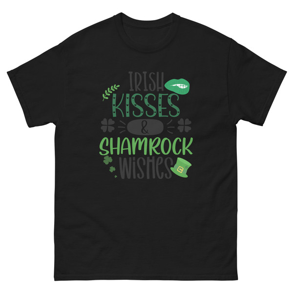 This St. Patrick's Day, make a statement without sacrificing comfort. The Irish Kisses Adult Unisex Classic Tee is the perfect way to celebrate in style. Don't miss out – order yours today and get ready to spread some Irish cheer!
