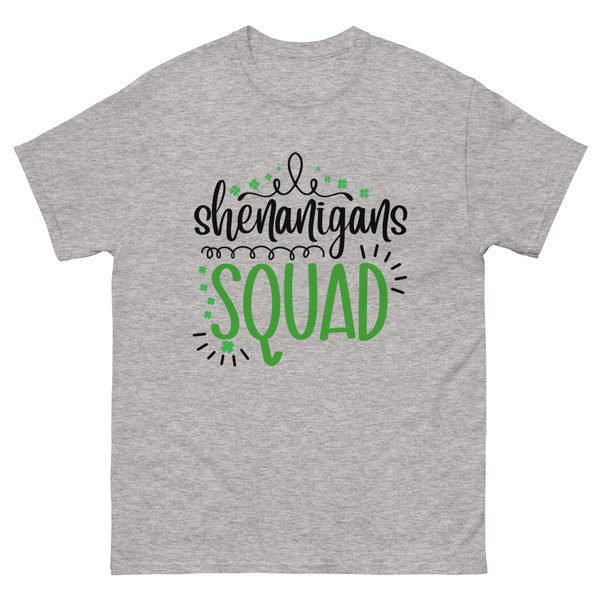 This St. Patrick's Day, join the Shenanigans Squad and celebrate in style and comfort. Don't miss out on the fun - order your "Shenanigans Squad" Unisex Classic Tee today and get ready to make some memories!