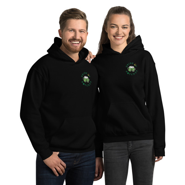 Drink Up Green Beer St. Patrick's Day – Unisex Hoodie – view 2