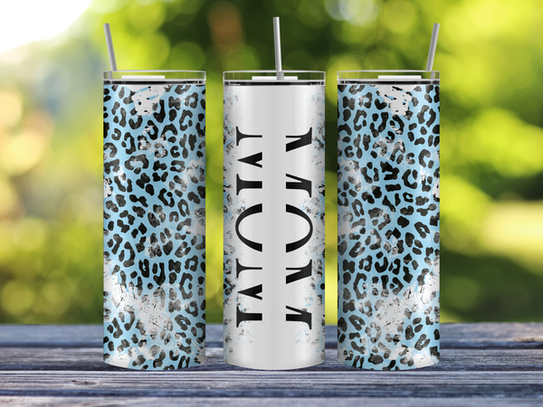 Mom Cheetah Print Tumbler – 20 oz, Multiple Colors – view 3