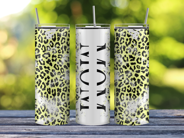 Mom Cheetah Print Tumbler – 20 oz, Multiple Colors – view 12