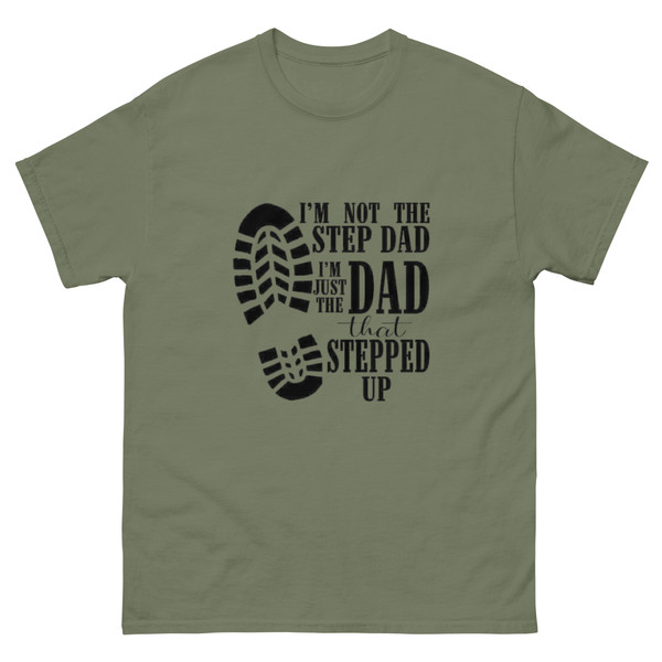 Celebrate the incredible dads who rise to the occasion with our "I'm the Dad That Stepped Up" Unisex Classic Tee. This isn't just a t-shirt; it's a statement of strength, love, and commitment. Made for the modern dad, this tee offers both comfort and style, perfect for everyday wear or special occasions. Show the world your pride and let your actions speak volumes with this meaningful and stylish garment.