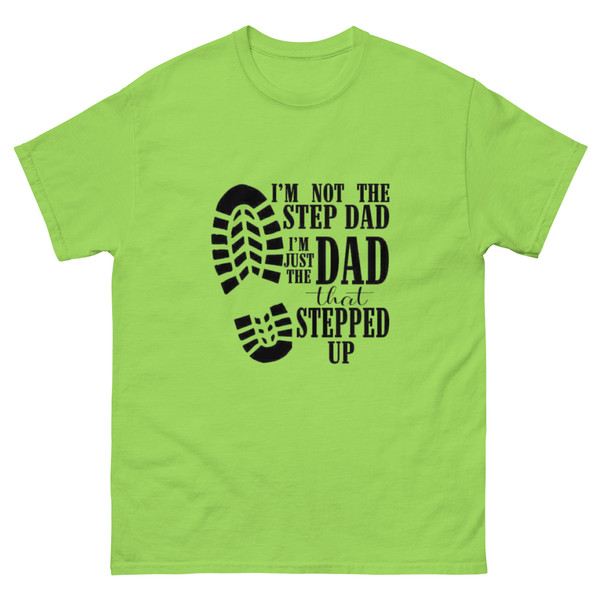 Celebrate the incredible dads who rise to the occasion with our "I'm the Dad That Stepped Up" Unisex Classic Tee. This isn't just a t-shirt; it's a statement of strength, love, and commitment. Made for the modern dad, this tee offers both comfort and style, perfect for everyday wear or special occasions. Show the world your pride and let your actions speak volumes with this meaningful and stylish garment.