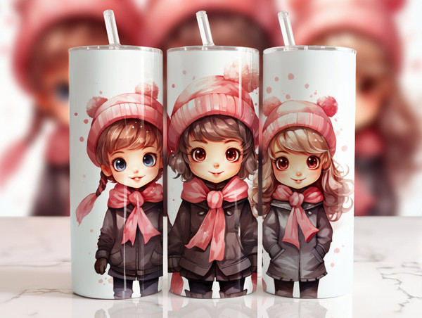 Vintage Pink Holiday & Winter 20 oz Tumblers — multiple seasonal designs