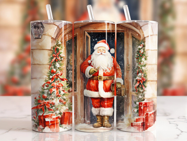 Vintage Red Holiday & Winter 20 oz Tumblers — multiple seasonal designs