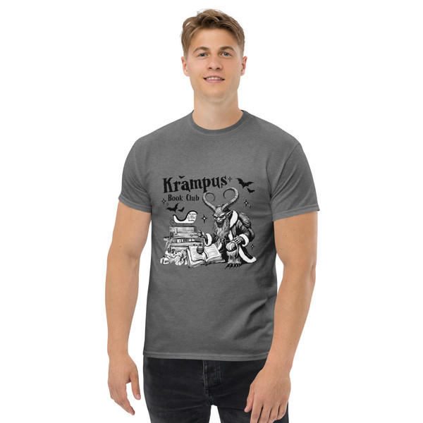 “Funny Krampus shirt — dark humor Christmas design”