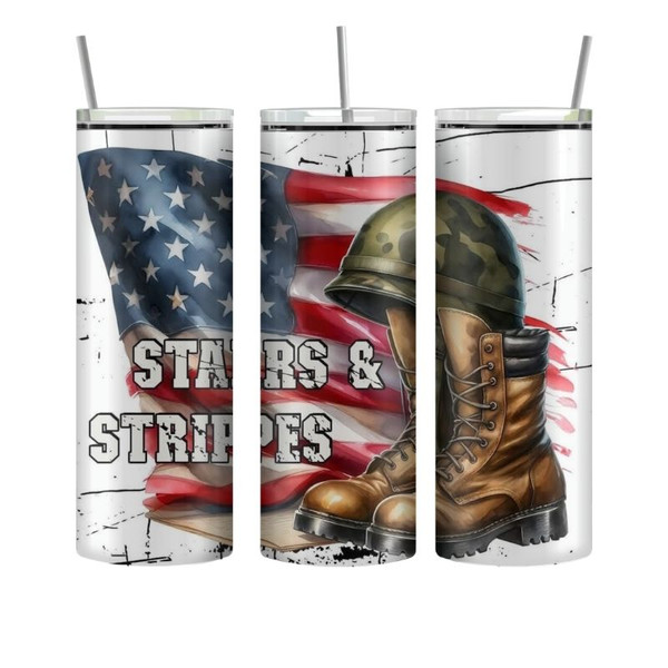 American Heroes Tumblers – 20oz Skinny Stainless Steel Tumbler – view 7