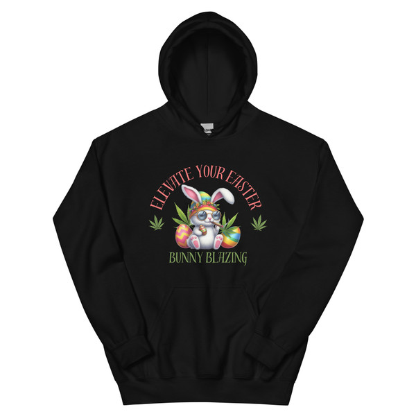 Celebrate Easter in style with our vibrant "Blazing Bunny" Unisex Hoodie. This isn't your average Easter sweater