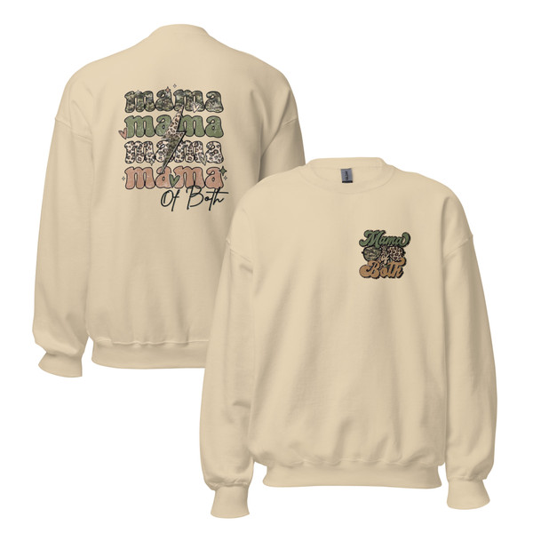 Juggling work, family, and everything in between? This "Mom of Both" Unisex Sweatshirt speaks volumes without saying a word. It's the perfect blend of comfort and style, letting you embrace the chaos of motherhood with a touch of humor and a whole lot of chic. Crafted from premium materials, this sweatshirt is your go-to for those busy days when comfort is key but looking put-together is still a must.