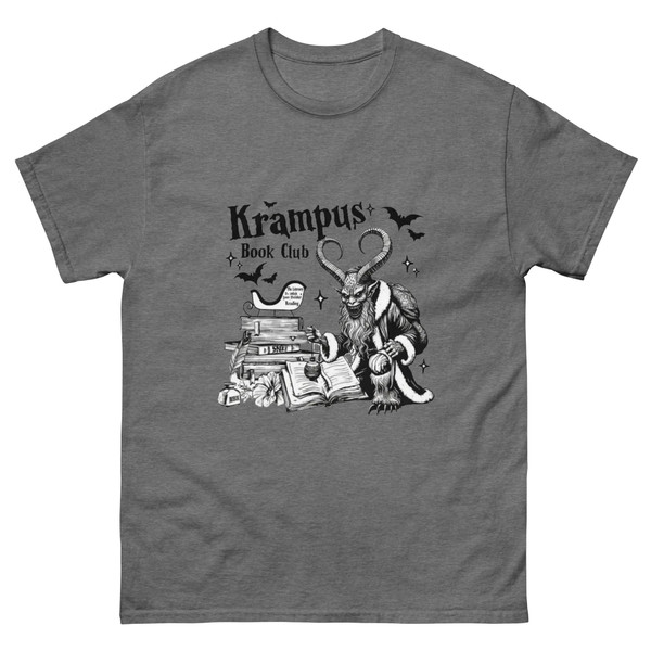 “Krampus Book Club t-shirt — unisex holiday graphic tee”