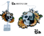 Introducing our unique and captivating Skull Sunflower earrings! These one-of-a-kind earrings are designed to make a bold fashion statement while adding a touch of edgy elegance to any outfit. At the heart of these earrings is a stunning skull, that sits atop a vibrant bouquet of sunflowers, symbolizing resilience and positivity, making these earrings a perfect blend of dark and vibrant elements. To add a whimsical touch, delicate butterflies adorn the forehead of the skull, symbolizing transformation and beauty. The combination of the skull head, sunflowers, and butterflies creates a captivating juxtaposition, representing the cycle of life and the beauty that can arise from darkness. These earrings are made from high-quality acrylic, ensuring durability while maintaining a lightweight feel for comfortable wear throughout the day. The vibrant colors of the sunflowers and butterflies are expertly embedded within the acrylic, ensuring long-lasting vibrancy and avoiding any fading or discoloration over time. Add a touch of intrigue and enchantment to your ensemble with these extraordinary earrings.