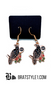 A curated set of Mystic Charm earrings featuring intricate, gothic-inspired designs with enamel detailing and gold-tone hooks. Styled across a mix of clean product shots and moody, aesthetic backgrounds, this collection blends dark elegance with a mystical edge. Each piece showcases unique character and craftsmanship, perfect for adding a bold, alternative statement to any look.