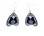 These Crow Ouija Board Style Earrings, dangle earrings are a fashion statement piece. These dangle earrings are made of quality acrylic and have a stainless-steel hook. These earrings are so charming. The perfect addition to any jewelry box. Perfect gift for a loved one or buy for yourself.