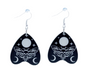 These Deaths Head  Moth, dangle earrings are a fashion statement piece. These dangle earrings are made of quality acrylic and have a stainless-steel hook. These earrings are so charming. The perfect addition to any jewelry box. Perfect gift for a loved one or buy for yourself.