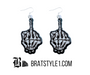 These Middle finger dangle earrings are made of quality acrylic and have a stainless steel hook. These earrings are so charming. The perfect addition to any jewelry box. Perfect gift for a loved one or buy for yourself.