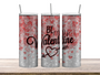 Make a statement with the Glitter Be My Valentine Tumbler, a stylish and durable 20oz stainless steel tumbler perfect for keeping your beverages at the ideal temperature, whether you prefer icy cold or piping hot. This tumbler isn't just about looks; it's built for the daily grind, combining fashion with functionality.