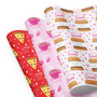 Wrap your gifts in style with these premium wrapping paper sheets! Food Love design Wrapping paper sheets. Get three high-quality, matte-finished sheets and add a touch of elegance to birthdays, anniversaries, and other celebrations.