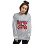 Start your day with a smile (and a little caffeine-fueled envy) with our "My Husband is Hotter Than Coffee" Unisex Sweatshirt. This cozy and stylish sweatshirt isn't just a declaration of love, it's a statement piece that's perfect for casual Fridays, weekend brunches, or even just lounging around the house. Imagine the playful banter and knowing glances you'll receive as you sport this bold affirmation of your husband's irresistible charm. More than just comfortable, this sweatshirt is a conversation starter, a confidence booster, and a subtle reminder of the warmth you share. Start your day with a smile (and a little caffeine-fueled envy) with our "My Husband is Hotter Than Coffee" Unisex Sweatshirt. This cozy and stylish sweatshirt isn't just a declaration of love, it's a statement piece that's perfect for casual Fridays, weekend brunches, or even just lounging around the house. Imagine the playful banter and knowing glances you'll receive as you sport this bold affirmation of your husband's irresistible charm. More than just comfortable, this sweatshirt is a conversation starter, a confidence booster, and a subtle reminder of the warmth you share.