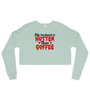 Spice up your wardrobe and declare your love with our "My Husband is Hotter Than Coffee" Crop Sweatshirt. This trendy and comfortable sweatshirt features a bold statement in a stylish "drip" red design, perfect for showcasing your playful personality and love for your husband. Spice up your wardrobe and declare your love with our "My Husband is Hotter Than Coffee" Crop Sweatshirt. This trendy and comfortable sweatshirt features a bold statement in a stylish "drip" red design, perfect for showcasing your playful personality and love for your husband.