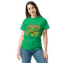 Made from premium, breathable cotton, this tee offers unparalleled comfort throughout the day. The classic unisex cut drapes effortlessly on all body types, providing a flattering and relaxed fit. The "Miss Lucky Charm" graphic adds a touch of playful sophistication, making this tee ideal for expressing your unique personality.