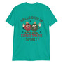 “Funny Christmas tee — Balls Deep in Christmas Spirit with festive ornament