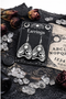 Collection of Ouija planchette acrylic earrings displayed in multiple design variations on a clean background. Each pair features unique lettering styles, symbols, and finishes while maintaining a cohesive dark, witchy aesthetic. The assortment highlights different options within the same occult-inspired theme.