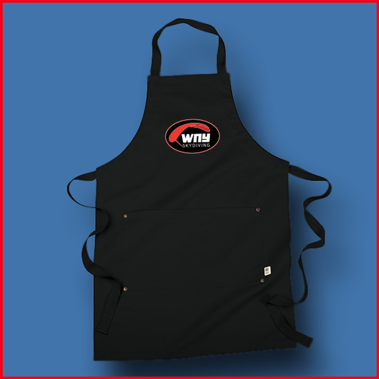 WNY Skydiving Organic Cotton Recycled Polyester Eco Apron
