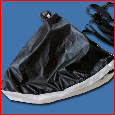 Collapsible Pilot Chute (ZP) Black with Black Hacky (In Stock