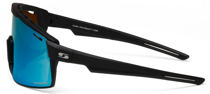 Sunwise Ultra Black Cricket Sunglasses with Polarised Lens