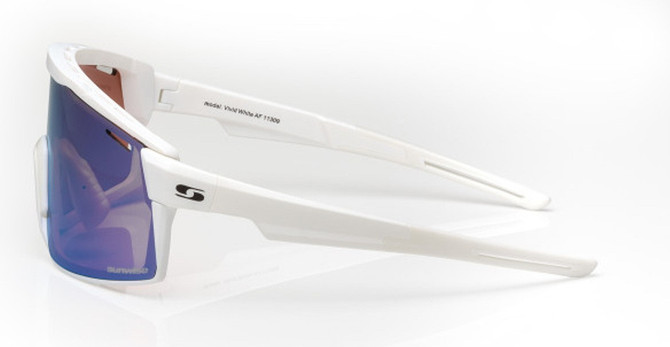 Sunwise Vivid White Cricket Sunglasses with Anti Fog Lens