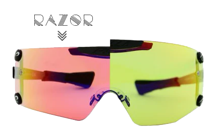 Pilla Outlaw X7 ICE Razor Lens - 53CIK (Chromashift KIWI)